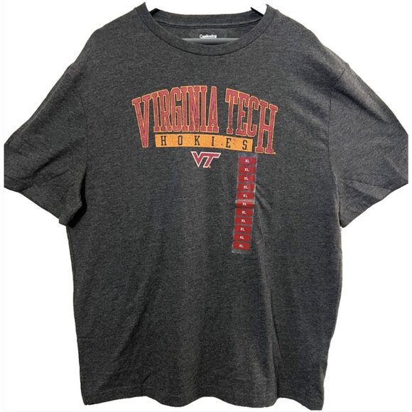 Virginia Tech Hokies Shirt Mens XL Gray NCAA Football Basketball Collegiate Tee - Picture 2 of 6